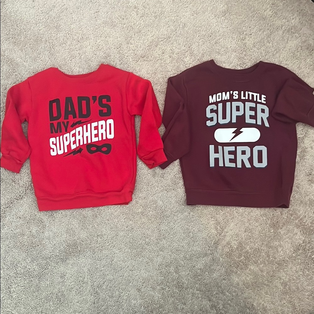 Kids Superhero Themed Sweatshirts